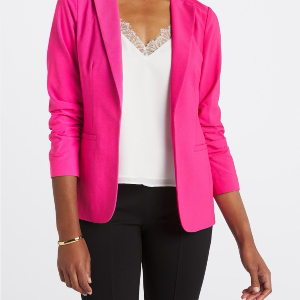 Skies Are Blue Fuchsia Blazer